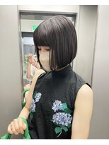 ナループロアボタン(Nalu pu loa BOTAN)&nbsp;ボブパーマ/黒髪パーマ/切りっぱなしボブ/ショートボブ