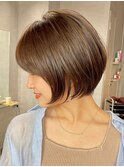 30代40代大人女性/前髪ありショートボブ/ショートヘア/髪質改善