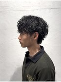 波巻きパーマ/メンズパーマ/ナチュラルマッシュ/ツーブロック