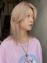 ミルクティーベージュカラーハイトーンダブルカラーケアブリーチ