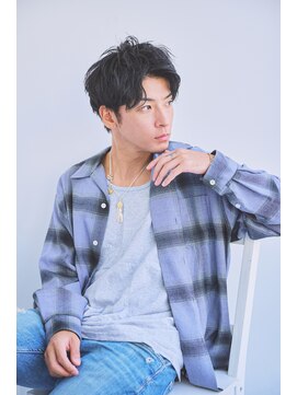 リトル 八戸(little) ツーブロックかき上げアップバングショート