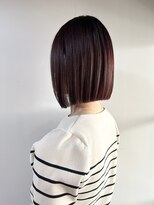 ルージュバイグルーブ(rouge.by.groove)&nbsp;切りっぱなしボブ＊チェリーピンク《宇都宮似合わせ美容室》