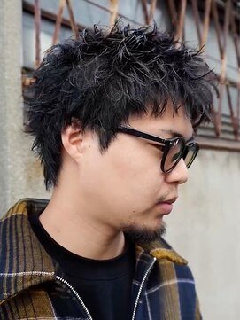 エルマーク 梅田(L-MARK) スパイキーショートザクザクショートアップバングツーブロック