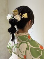 アビント バイ レシッド 武蔵小杉(abinto by rcid)&nbsp;あみおろしアレンジ ×袴  卒業式ヘア