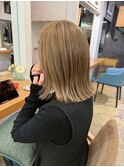 ハイトーンベージュ/ボブ/似合わせカット