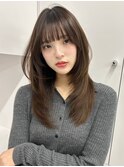 20代30代40代◎韓国ヘアー顔周りレイヤー似合わせカットロブ