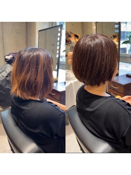 カロン バイ ジーナ 柏の葉キャンパス(Kalon by Zina) 多毛、広がりを抑えるショート/髪質改善