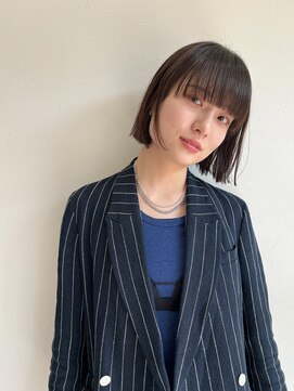 ヘアサロン セロ(Hair Salon SERO) 【セロ姫路】ワイドバング 切りっぱなしボブ