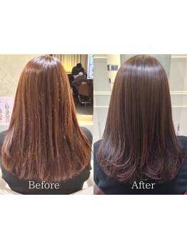 ヘアカラーでは必ず【酵素処理剤】を使います◎大人女性の髪を傷ませずにきれいに保つこだわり♪/四条鳥丸