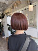 暖色ボブ