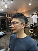 MEN’S HAIR/ブルーブラック/フェザーパーマ/ 印西　印西市