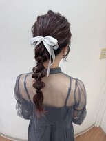 アカネ(Akane)&nbsp;お呼ばれヘアセット　編み下ろし　10代 20代