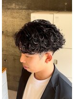 エッジ(EDGE)&nbsp;大分メンズ刈り上げショート波巻きパーマスタイル