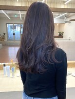 パークレーン アイス イヴェン(park lane ICI yeven) ブリーチなしロングレイヤーボブダブルカラー春カラーグレージュ