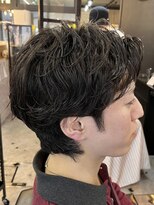 フランクスバーバーリザーブ 人形町店(FRANK’S BARBER RESERVE) ニュアンスパーマ/センターパート/人形町