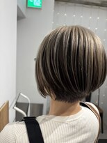 ギルド 東久留米店(GUILD)&nbsp;ダブルカラー×丸みショートボブ