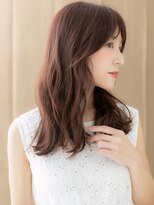 カバーヘア ブリス 北浦和(COVER HAIR bliss)&nbsp;ピンクミルクティーベージュフェミニンロングX北浦和30代40代