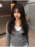 韓国風ロングレイヤー