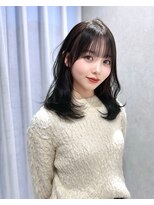 カシュカシュ 表参道(cache cache)&nbsp;薄め前髪顔まわりレイヤーカットシースルー前髪ハッシュカット