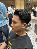 ラルフカール　ニュアンスパーマ　センターパート　メンズパーマ