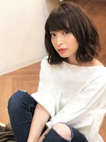 アニモフィオレンテ 千間台店(animo FIORENTE) +animoせんげん台+ダークアッシュブラウン☆くびれレイヤーボブd