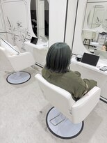 円(en) アンブレラカラー×オリーブグリーン