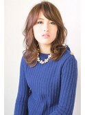 外人風☆ラフなミディアムレイヤー