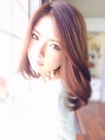 美容室シェイプ&nbsp;大人可愛い ワンカールロブ スタイル