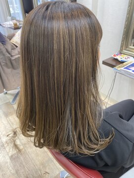 ヘアーサロン イルア 北越谷(hair salon I'LUNA) バレイヤージュロングボブ