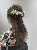 卒業式　ヘアセット　袴ヘア