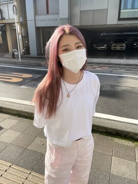 ブリックバイブレイス 千葉 千葉中央(brick by brace) pink color × straight stylist 小関仁晴