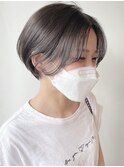 【morio 原宿】大人可愛いマッシュショート　グレージュ　耳かけ