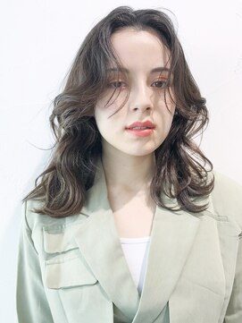 アイティーバイアルバム 八王子店(IT by ALBUM) ミディアムオトナグランジヘア_マロンベージュAラインボブ_38149