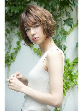 ミエル ヘア 新宿(miel hair) 〈mielhair新宿〉大人可愛いゆるふわショートボブ