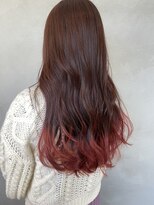 アクトハラジュク(ACT harajuku) ショコラアッシュ/裾カラー/グラデーションカラー/赤髪