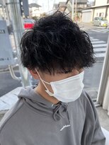 ブランコジーサウス(BLANCO G South) 波巻きスパイラルパーマ×ショートマッシュ