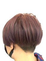 ヘアブランコブランコ 横浜(hair blanco_blanco)&nbsp;ボブルフ/艶ボルドー/こなれハイトーン/プレミアムカラー[横浜]