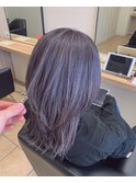 福岡 ブリーチ ベージュ グレージュ ダブルカラー ハイライト