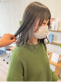 インナーカラーホワイトシルバー