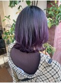 #パープルカラー#グラデーションカラー#ケアブリーチ