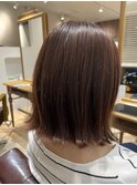 【ラベンダーアッシュ×外はねボブ】