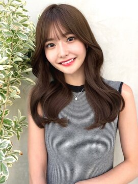 ミラリー トウキョウ(Mirareee Tokyo) 20代30代40代◎前髪パーマグレーベージュレイヤーロング黒髪