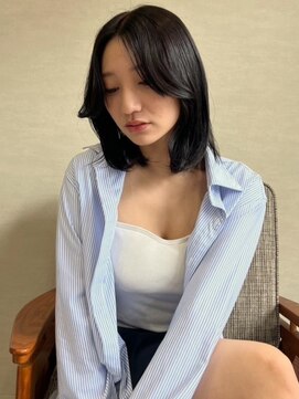 トナリ(tonari) 韓国風ボブ 顔周りレイヤー 黒髪【鹿児島中央】