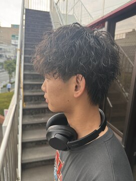 アイズ 海老名(AIZU) ツイストスパイラルパーマ　刈り上げないマッシュ　縦落ちパーマ