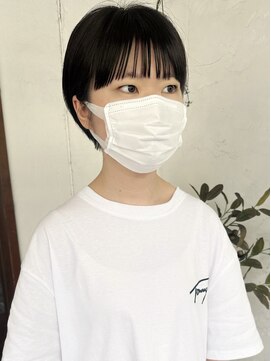 トレヘアー(tRe hair) 黒髪　マッシュショート　20代30代40代