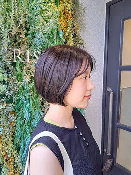 リサプラン(RISA plan) ナチュラルブラウン×丸みショートボブ