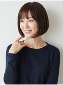 40代にオススメ★シンプルフェミニンボブ