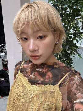 ロンドエニカ 大宮(Lond enika) イメチェン外ハネボブ美髪ワイドバングレイヤーショート/大宮