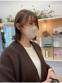 ボブ×顔まわりレイヤー
