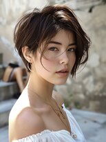 アルトリスト(Altruist Aging×HAIR&SPA)&nbsp;★ダークアッシュ大人ガーリーボブ着物ミディアムレイヤーカット